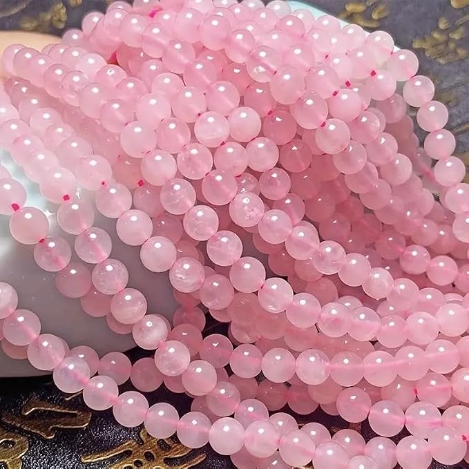 Zenkeeper About 180 Pcs Rose Quartz Beads - Image 3