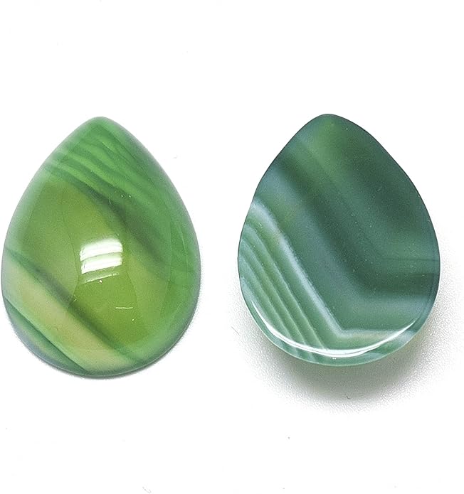 Fashewelry Natural Teardrop Flat Back Cabochons Beads - Image 2