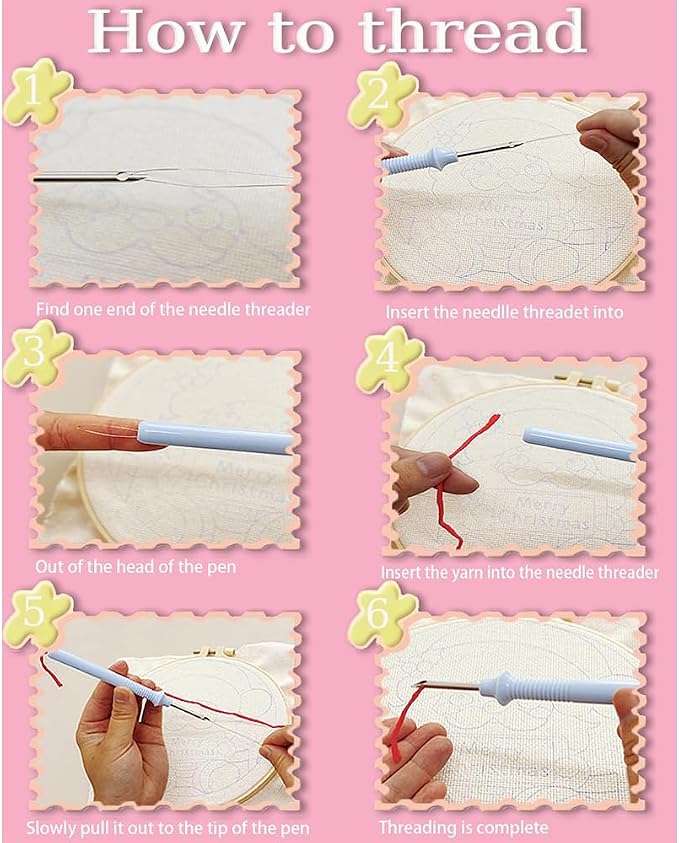 Punch Needle kit for Beginners, Turtle Punch Needle Kits for Adults Beginners - Image 6