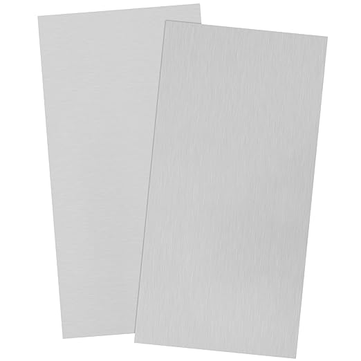 2Pack 6061 T651 Aluminum Sheet Metal 4 x 8 x 1/4 Inch Plain Thin Aluminum Plate Welding Practice kit for Beginners, Heat Treatable Rectangle 6MM Aluminum Metal Plate for Welding, Industrial