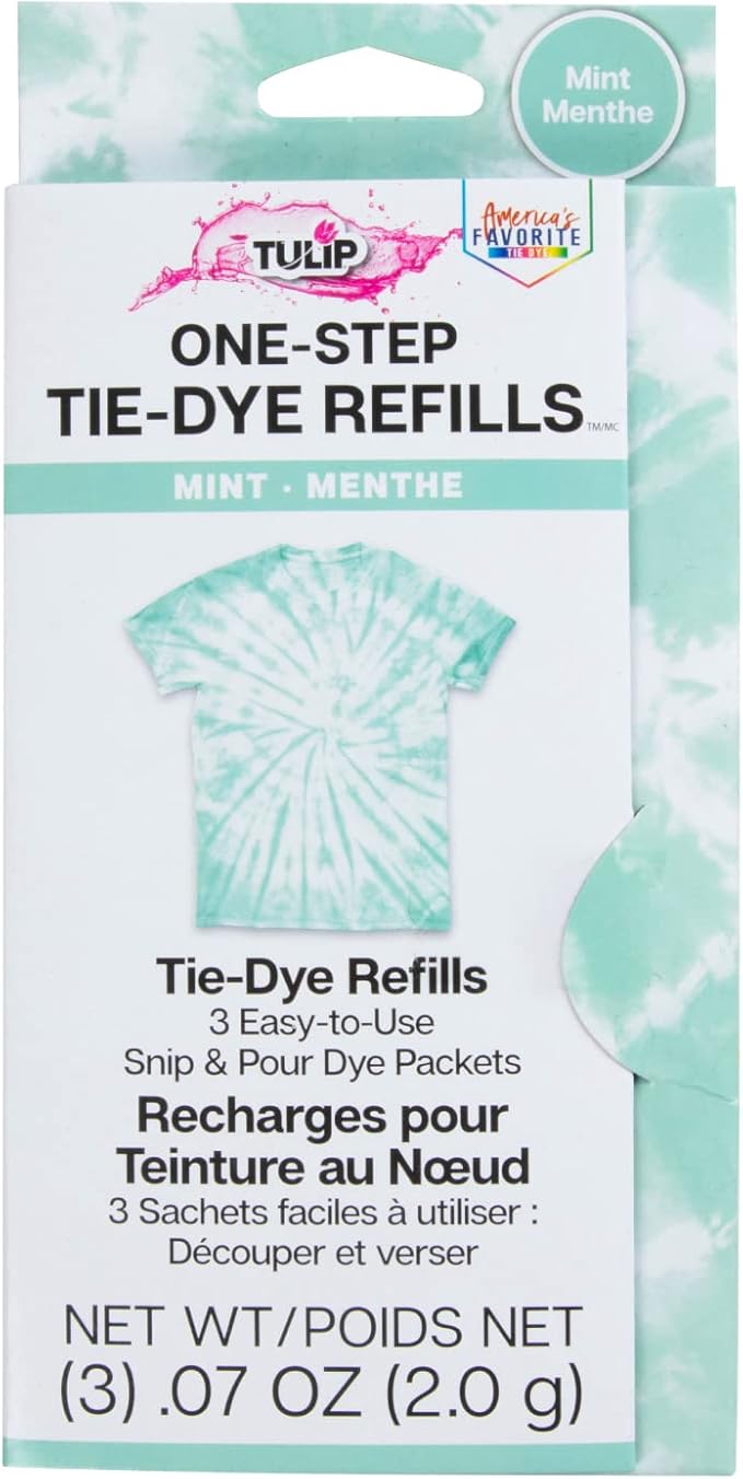 Tulip One-Step Tie-Dye Kit, 3 Fabric Dye Refill Packs by Tulip