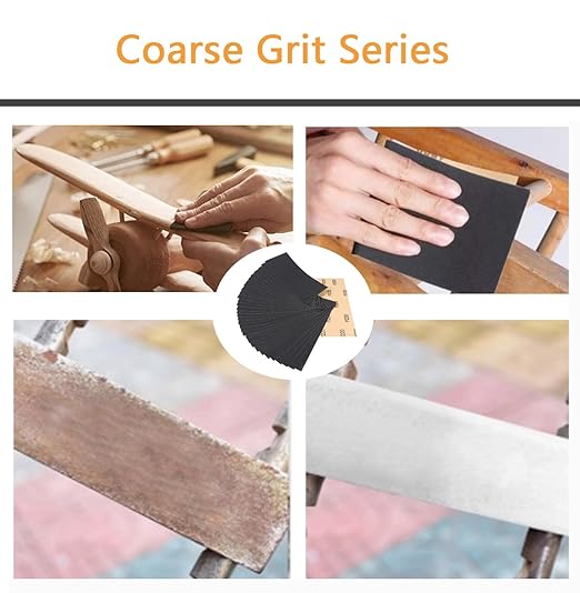 30Pcs 9 x 3.6 Inchs 220 Grit Wet and Dry Handmade Universal Sanding Sheets, Suitable for Woodworking Furniture/Automobiles/Metal/Lacquer Polishing Sandpaper