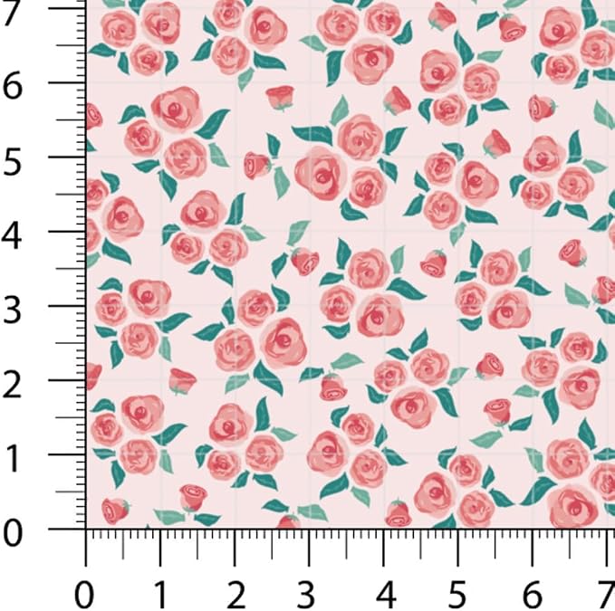 Floral Patchwork Fabric Panel 100x155 cm – 100% Cotton Satin, 6 Coordinated - Image 9