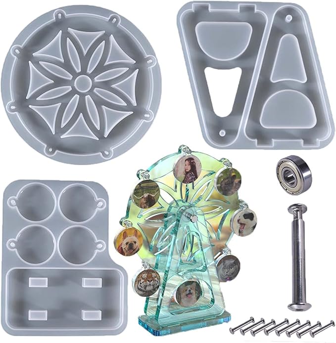 Ferris Wheel Resin Mold Set by ESEDAGESiliconeMold