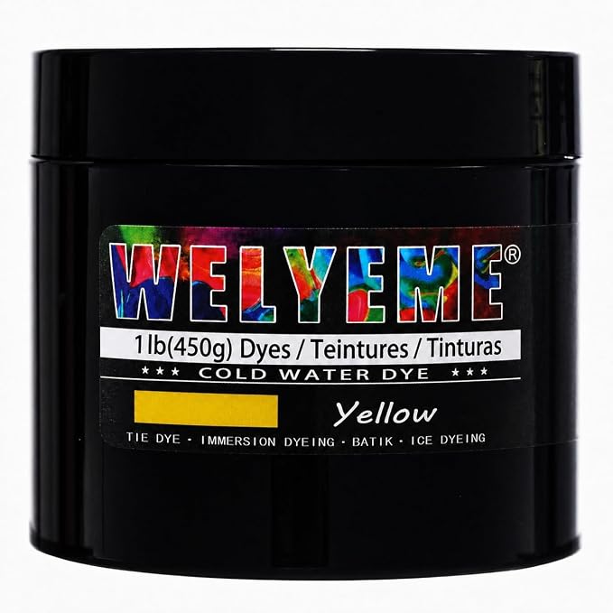 Cold Water Dye 1lb, Tie Dye Powder, Fabric Dye Powder by WELYEME