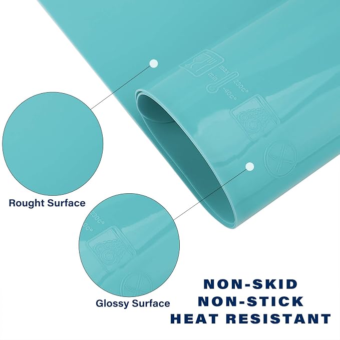Gartful Extra Large Silicone Mat 23.6 x 15.7 inches, Silicone Crafts Sheets - Image 3