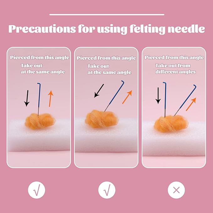 18 Pieces Wool Felting Needles 6 Colors Needle Felting Tools Wool Triangular - Image 3