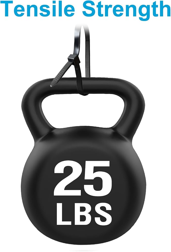 Zip Ties 6 inch with 25 lb Tensile Strength, 1000 Pack - Image 2