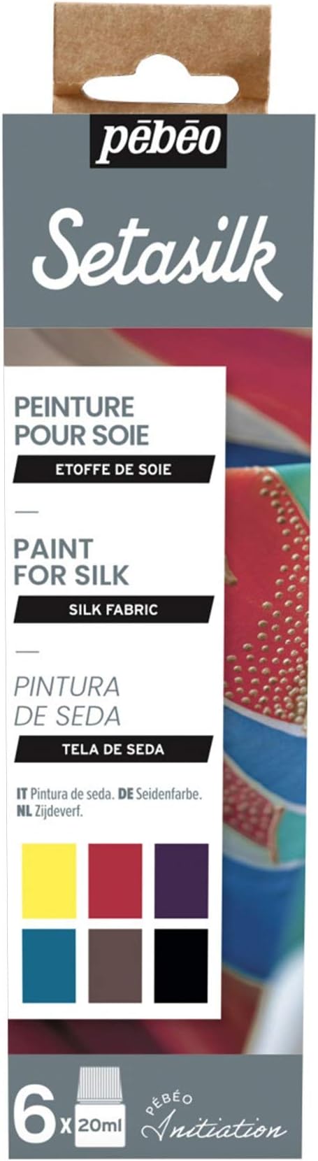 Pebeo Initiation Set 6X20ML Setasilk by PEBEO
