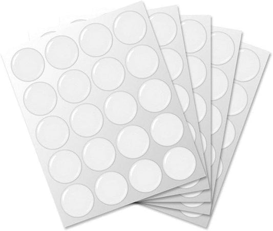100-Piece Epoxy Resin Dome Stickers – Self-Adhesive Dots for DIY Crafts, Bottle Caps, Hair Bows, Scrapbooks, Jewelry & Pendants,1-Inch,Clear