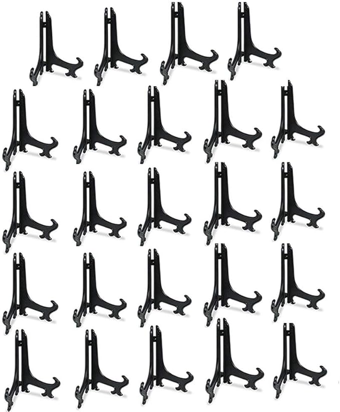 Artliving 7 Inch Acrylic Card Display Stands, Small Plastic Easels and by Artliving
