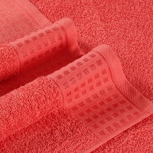 GLAMBURG 100% Cotton Ultra Soft 6 Pack Towel Set, Contains 2 Bath Towels 28x55 - Image 2
