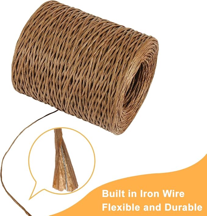 Brown Floral Wire, 656 Feet 2mm Paper Covered Bind Wire - Image 2