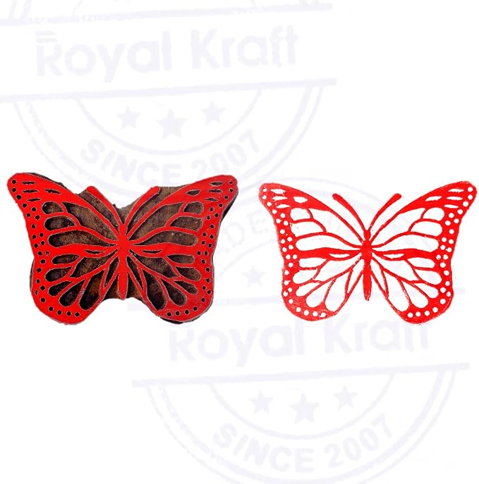 Royal Kraft Wooden Stamps DIY Fabric, Henna Printing Blocks THDtag057 - Image 4