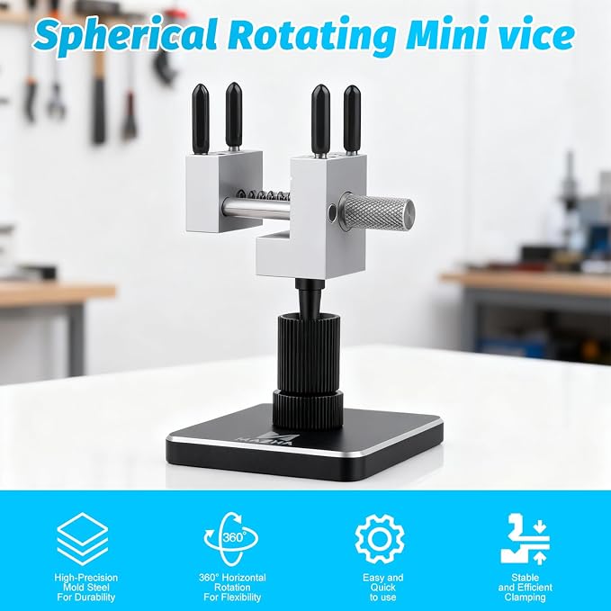 Mini Vise Table Top Clamp, 2in1 Mini Portable Table Vise - Image 2