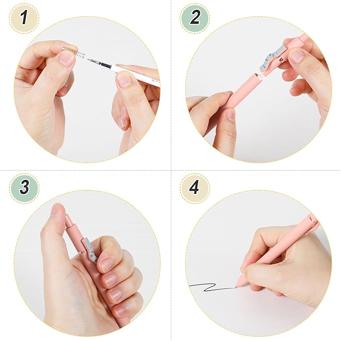 FIOVER Cat Pens,8Pcs 0.5mm Quick Dry Black Ink Fine Point Smooth Writing Pens, High-End Series Ballpoint for Journaling Note Taking, Cat Lover Gifts for Women(8Pcs Cat pen)