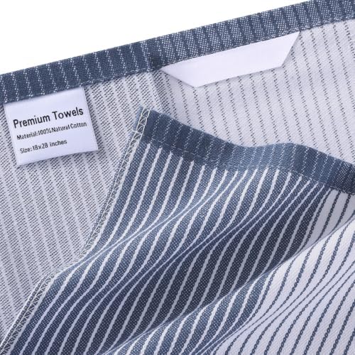 Homaxy Premium 100% Cotton Kitchen Towels 18"x28", 6 Pack - Image 3
