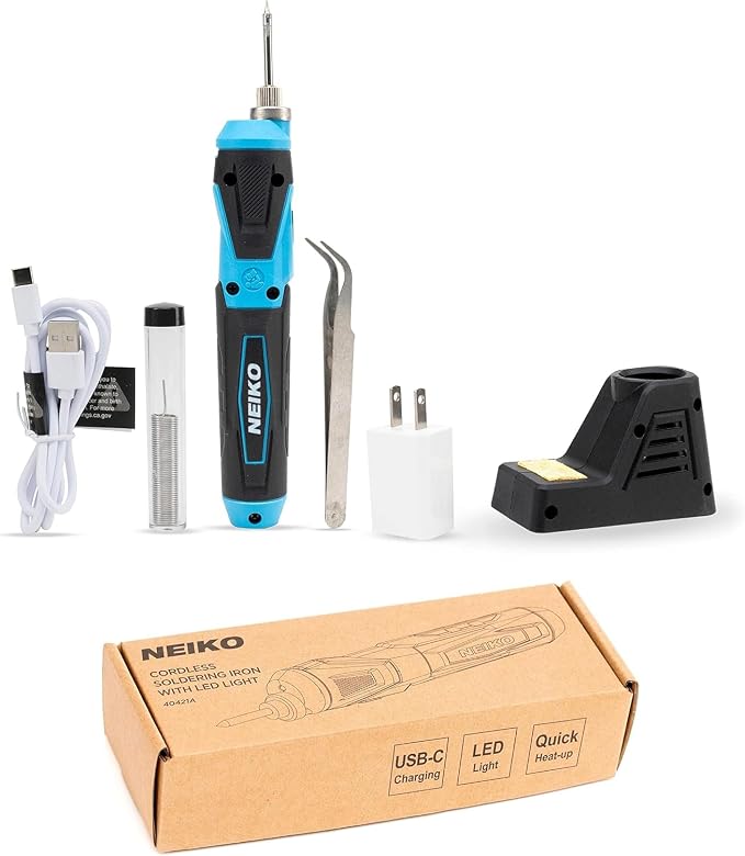 NEIKO 40421A Wireless Soldering Kit, Mini USB Rechargeable Solder Iron Pen - Image 5