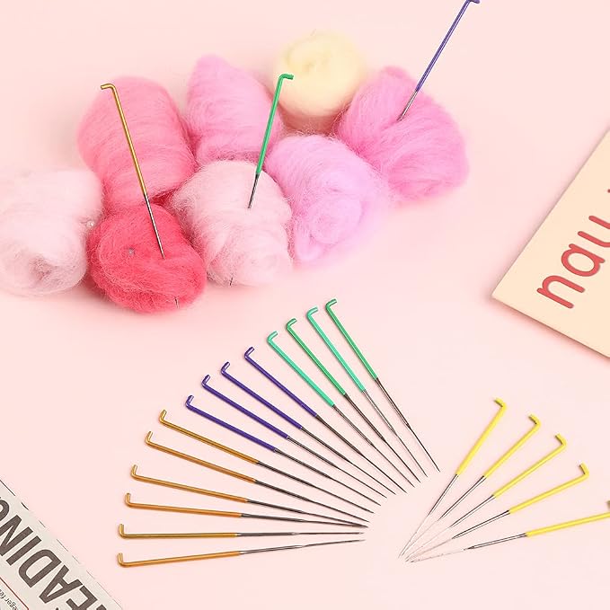 18 Pieces Wool Felting Needles 6 Colors Needle Felting Tools Wool Triangular - Image 6