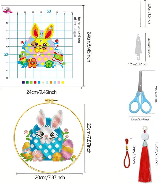 Zhenging Easter Cross Stitch Kit - Image 3