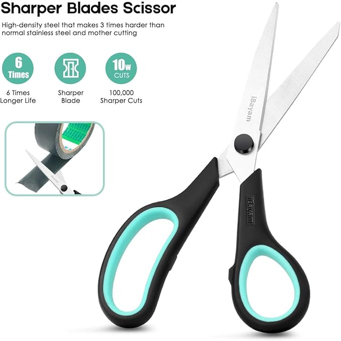 iBayam 8.5" Heavy Duty Scissors All Purpose - Image 3