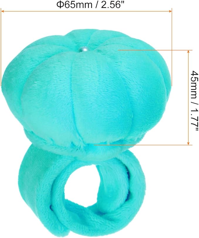 HARFINGTON Wrist Pin Cushions Band Sewing Needle Cushion Needle Holder Pincushions with Adjustable Strap Fit All Wrist Sizes for Sewing Quilting Needlework Crafts, Blue