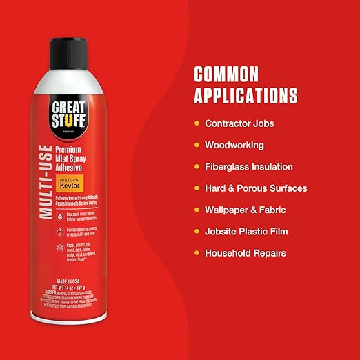 Great Stuff™ Heavy-Duty/Multi-Use Adhesive 2-Pack - 14 oz - Aerosol