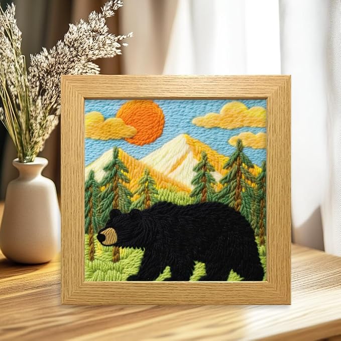 BEUNITONE Bear and Nature Style Punch Needle Kit - Image 5