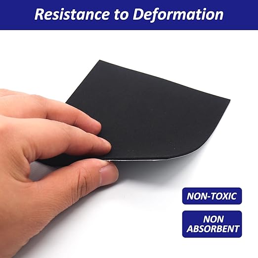 Foam Padding Sheets with Adhesive Backing - Self Stick Neoprene Insulation Foam,22PCS 1/16 Inch Thick X 4 Inch Long X 4 Inch Wide - Closed Cell Foam Sheet Square Pad