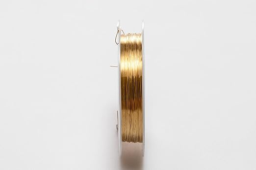 26 Gauge, Jeweler's Brass Wire, Red Brass, Round, Dead Soft, CDA #230 Alloy Jewelry Grade Made in USA - 1 Ounce (79FT) by CRAFT WIRE