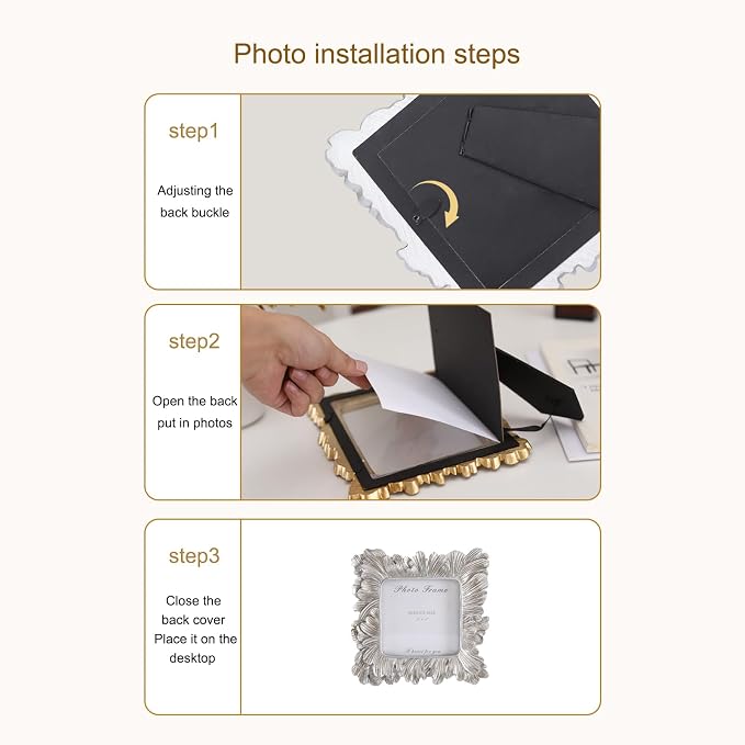 4x4 Vintage Picture Frames, Picture Frame - Image 6