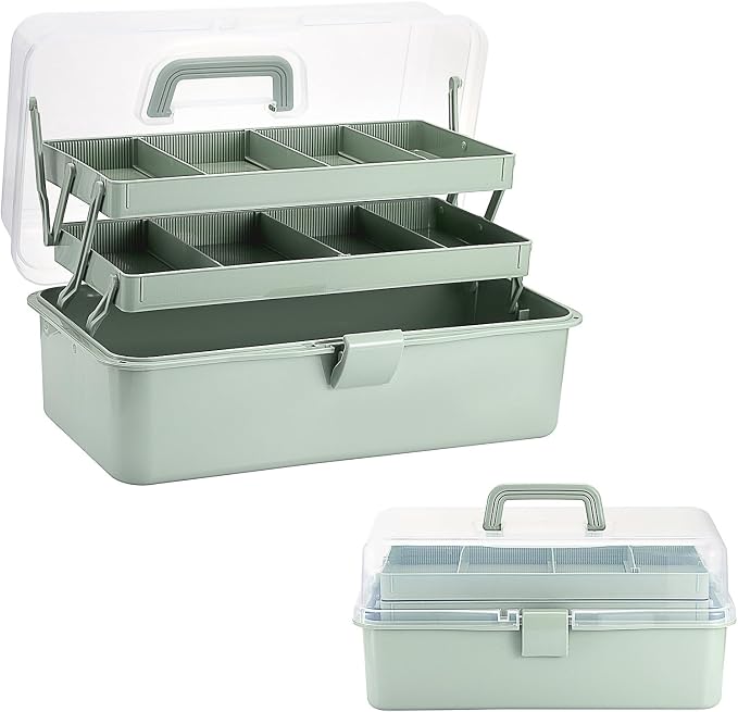 Tackle Box, 16-Inch Extra Large Art Storage Box by BTSKY