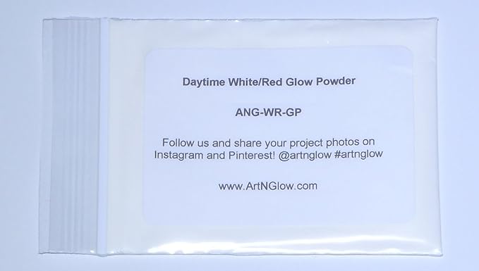 Glow in The Dark Pigment Powder - Neutral and Fluorescent Color for Art Painting, Fine Art, Nail Art Paint, and DIY Crafts - Long Lasting, 10+ Color Options - Neutral Red - (60 Grams/ 2.12 oz)