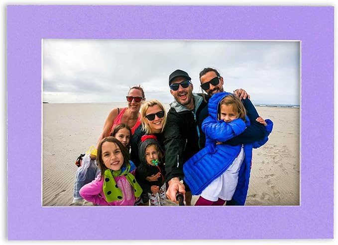 11x14 Mat for 8.5x11 Photo - Precut Light Purple Picture Matboard for Frames Measuring 11 x 14 Inches - Bevel Cut Matte to Display Art Measuring 8.5 x 11 Inches - Acid Free ONE MAT