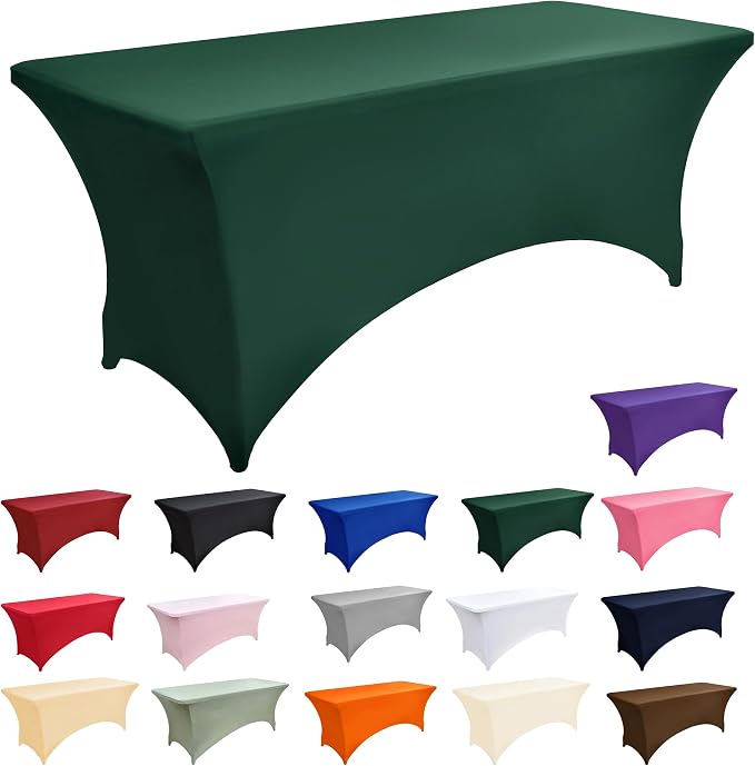 2-Pack 6ft Spandex Table Covers - Image 3