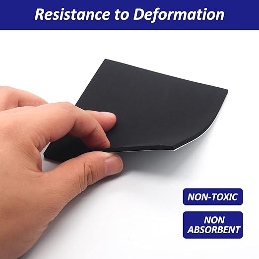 Foam Padding Sheets with Adhesive Backing - Self Stick Neoprene Insulation Foam,12PCS 1/8 Inch Thick X 4 Inch Long X 4 Inch Wide - Closed Cell Foam Sheet Square Pad