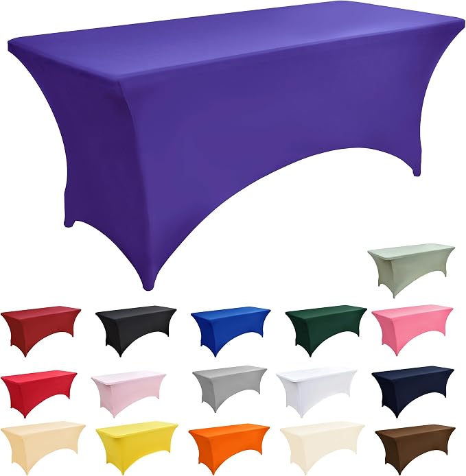 2-Pack 4ft Spandex Table Covers - Image 3