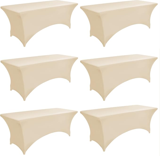 6-Pack 6ft Spandex Table Covers by Unknown