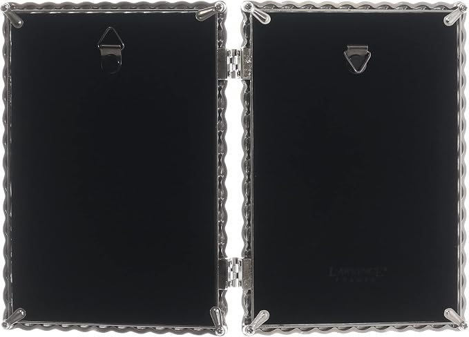 Lawrence Frames Metal Frame, Rope Design, Brushed Nickel, 4x6 Double - Image 4