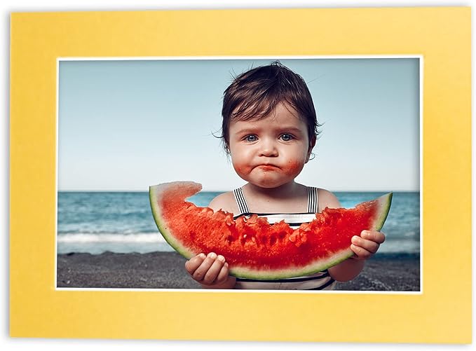 11x14 Mat for 8.5x11 Photo - Precut Metallic Gold Picture Matboard for Frames 11 x 14 Inches - Bevel Cut to Display Art 8.5 x 11 Inches - Acid Free Pack of 100 MATS with Backing Boards & Clear Bags