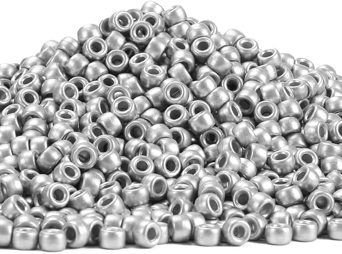 3000+ pcs Pony Beads, Beads for Hair Braids, Beads for Crafts, Plastic Beads by Eppingwin