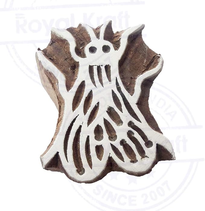 Royal Kraft Wooden Stamps DIY Fabric, Henna Printing Blocks THDtag072 - Image 3