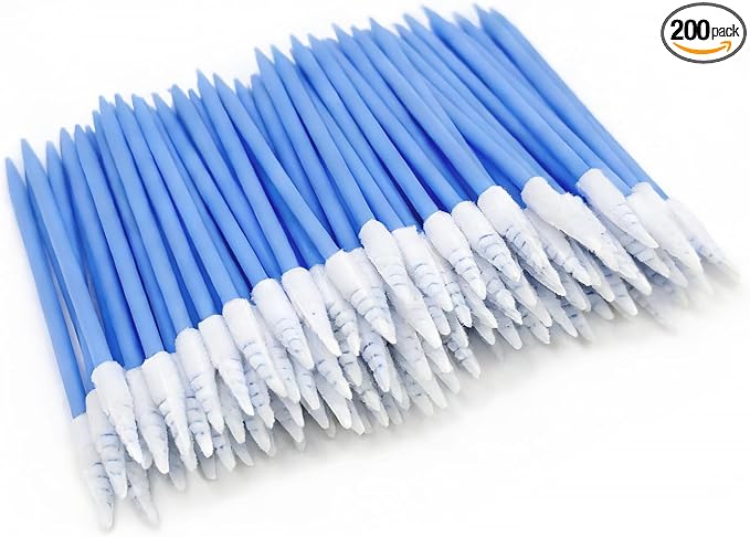 200 Pcs Cleaning swabs, Lint Free High Density Foam Sponge Lab Tip Swab Sticks by Unknown