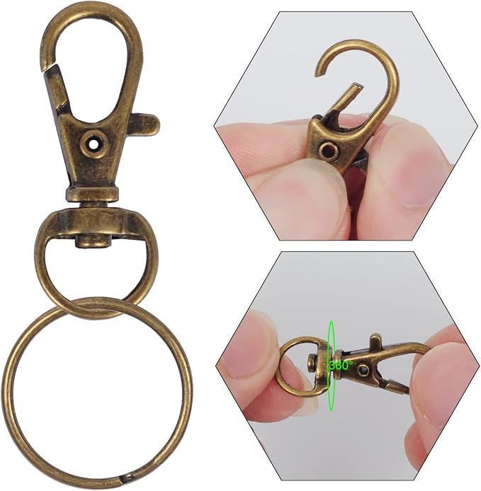 HXSEMAYIG 100PCS Keychain Hooks - Image 3