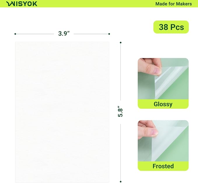 WISYOK 38pcs Shrinky Plastic Sheets Kits, Shrink Film - Image 2