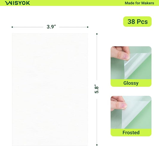 WISYOK 38pcs Shrinky Plastic Sheets Kits, Shrink Film - Image 2
