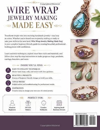 WIRE WRAP JEWELRY MAKING MADE EASY: The Complete Step-by-Step Guide to - Image 2