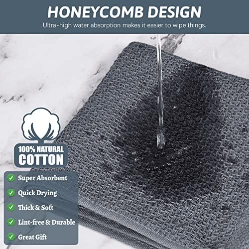 Nialnant 6 Pack Kitchen Towels, 100% Cotton, 12x12 Inches - Image 4