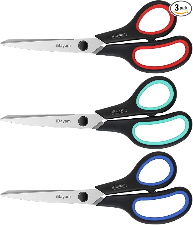 iBayam 8.5" Heavy Duty Scissors All Purpose by iBayamDirect