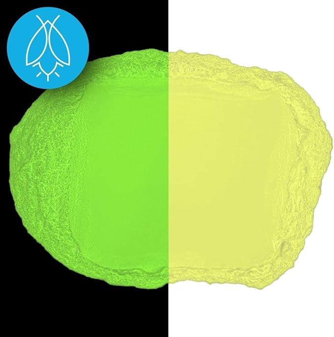 Glow in The Dark Pigment Powder - Neutral and Fluorescent Color for Art Painting, Fine Art, Nail Art Paint, and DIY Crafts - Long Lasting, 10+ Color Options - Fluorescent Yellow - 120 Grams